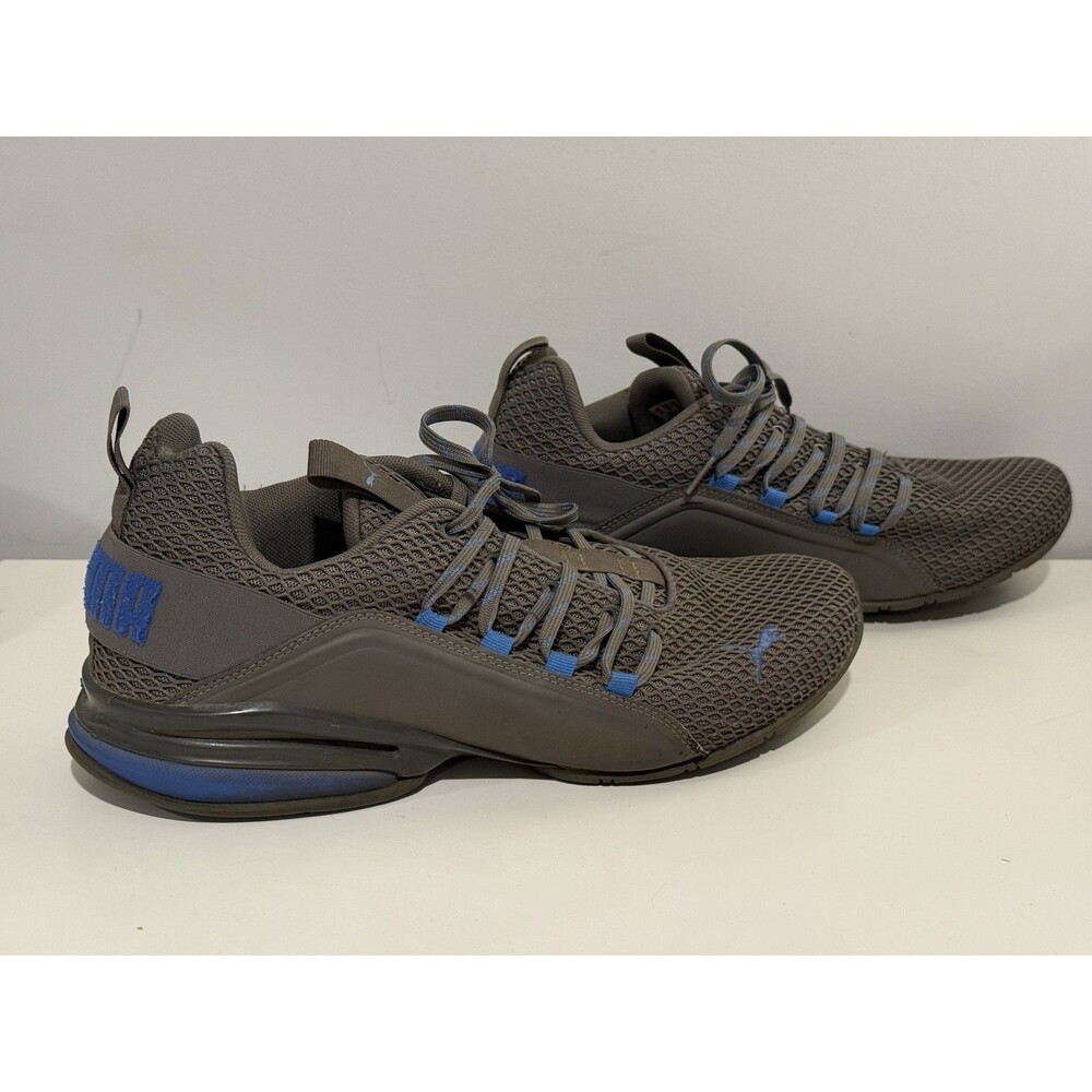 Puma Axelion Spark Men's Running Sneakers Gray Blue Size 9.5 ArchTec EverTrack
